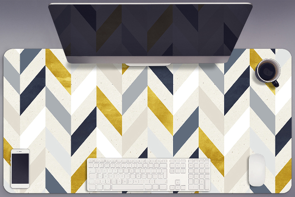 Tapis de bureau Lignes dans Herringbone