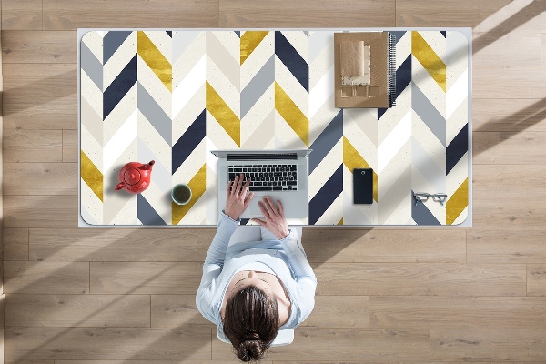 Tapis de bureau Lignes dans Herringbone