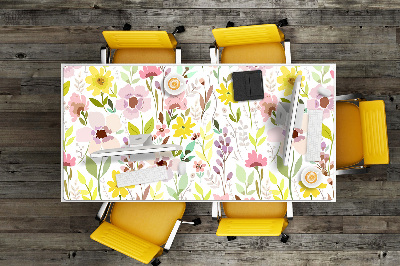 Tapis de bureau Fleurs colorées