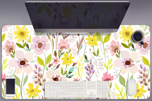 Tapis de bureau Fleurs colorées