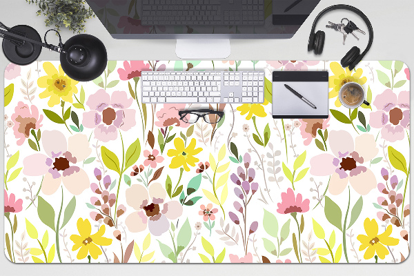Tapis de bureau Fleurs colorées