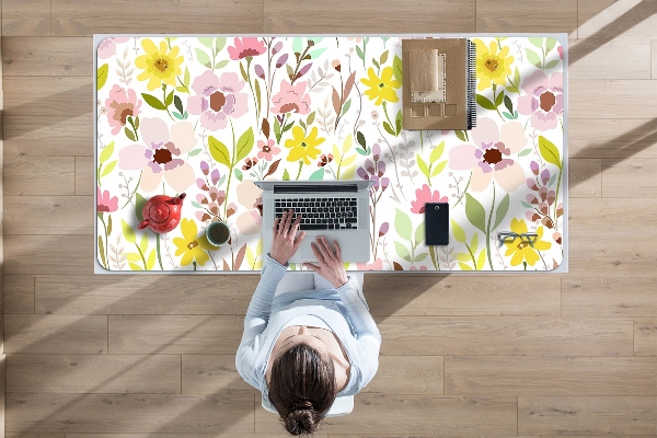 Tapis de bureau Fleurs colorées