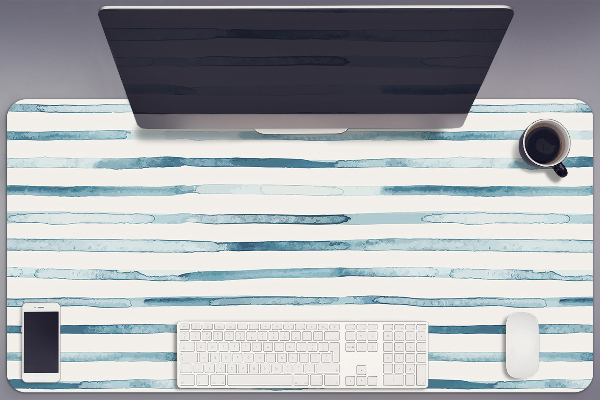 Sous-main bureau Lignes bleues