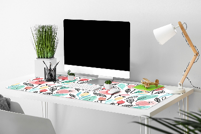 Tapis de bureau Fleurs rouges