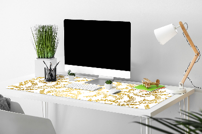 Tapis de bureau feuilles d'or