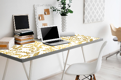 Tapis de bureau feuilles d'or