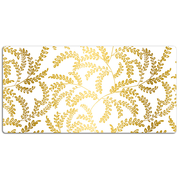 Tapis de bureau feuilles d'or