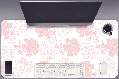 Sous main de bureau Fleurs roses