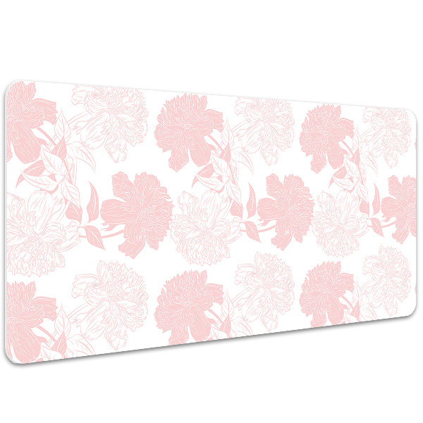 Sous main de bureau Fleurs roses