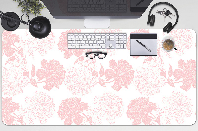 Sous main de bureau Fleurs roses