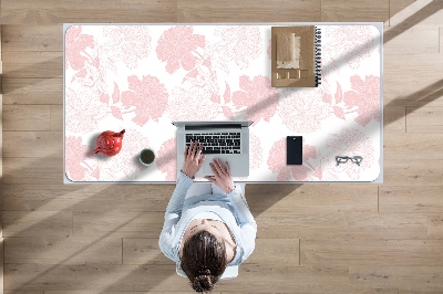 Sous main de bureau Fleurs roses