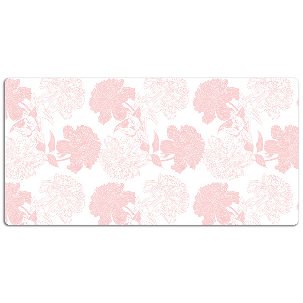 Sous main de bureau Fleurs roses
