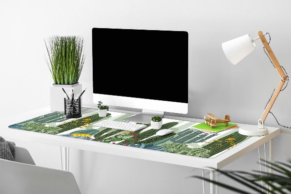 Sous-main bureau Cacti fleurissant