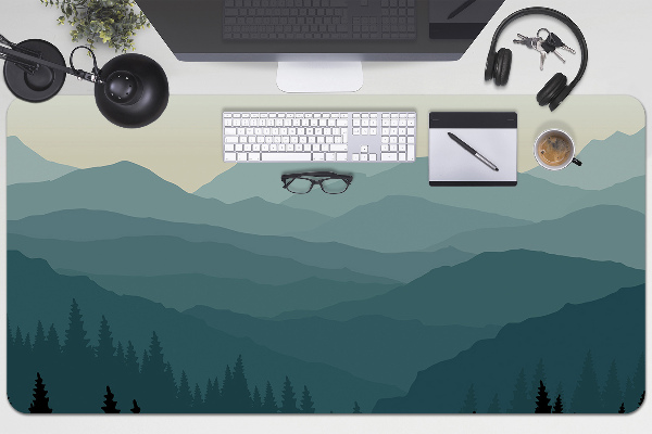 Sous main de bureau Vue sur la montagne