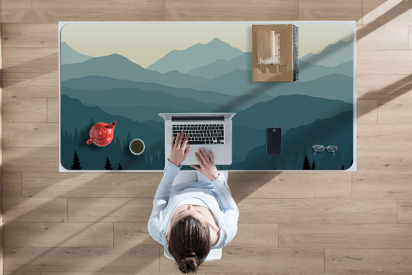 Sous main de bureau Vue sur la montagne