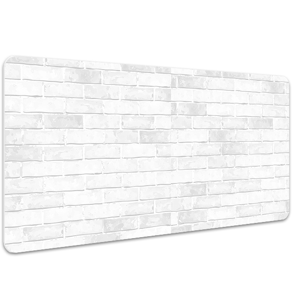 Sous main de bureau Brique blanche