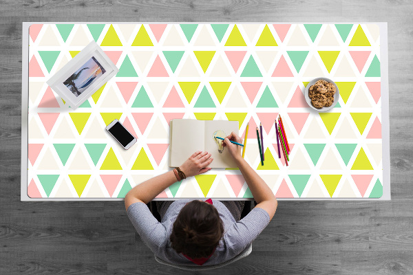 Protège bureau Triangles colorés