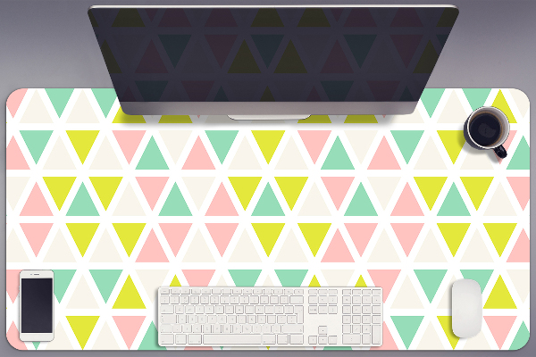 Protège bureau Triangles colorés