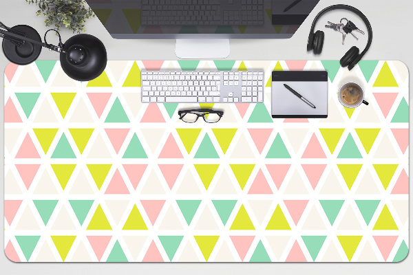 Protège bureau Triangles colorés