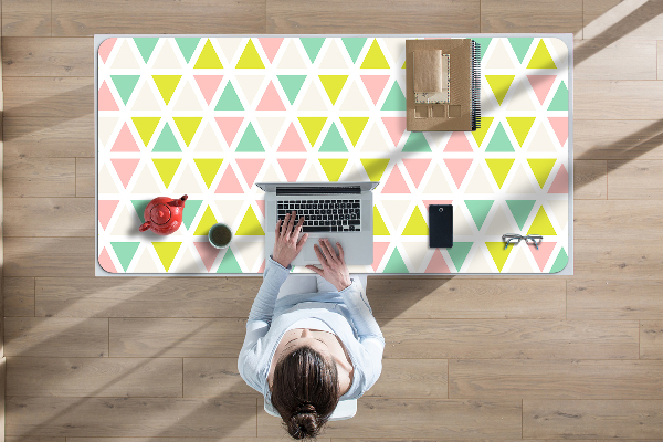 Protège bureau Triangles colorés