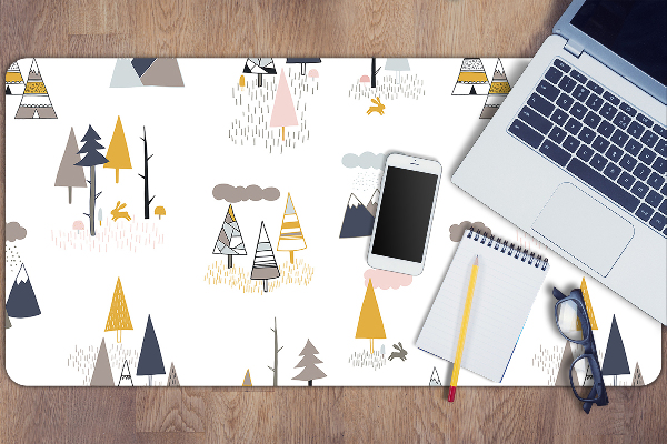 Tapis de bureau Arbres dessinés