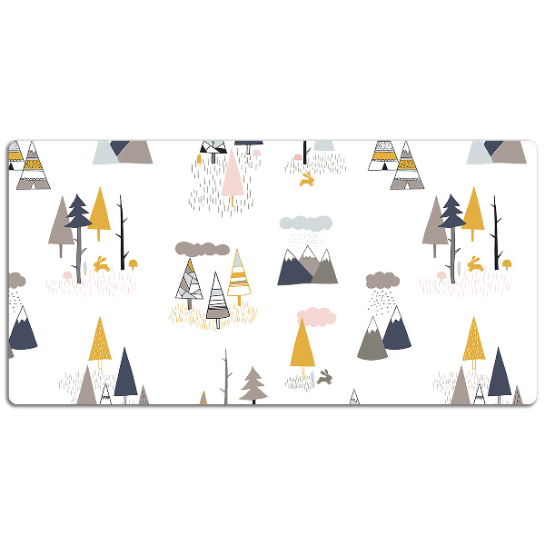 Tapis de bureau Arbres dessinés