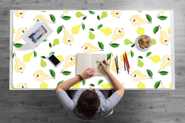 Sous main de bureau Poire jaune