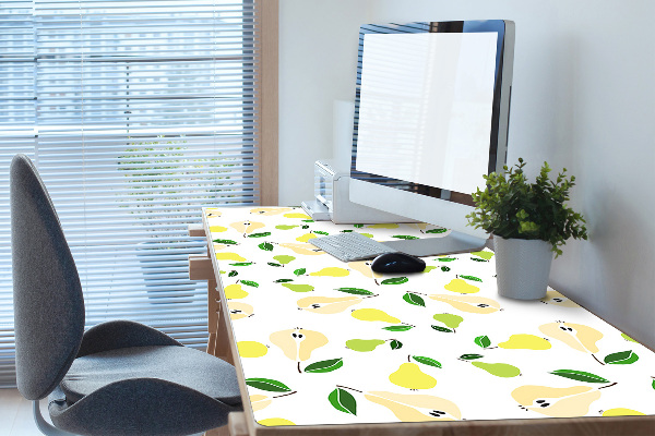 Sous main de bureau Poire jaune