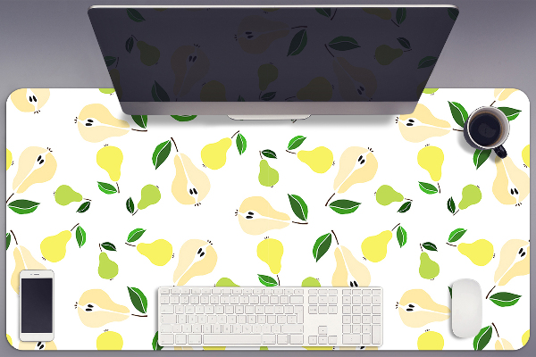 Sous main de bureau Poire jaune