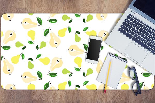 Sous main de bureau Poire jaune