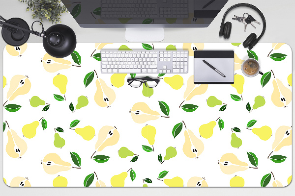 Sous main de bureau Poire jaune