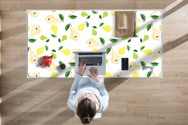 Sous main de bureau Poire jaune