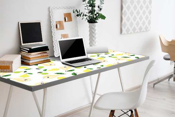 Sous main de bureau Poire jaune