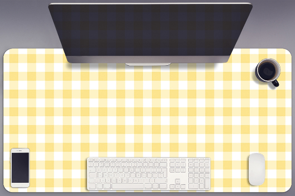 Sous main de bureau Treillis jaune
