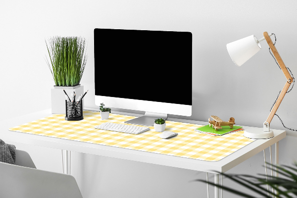 Sous main de bureau Treillis jaune