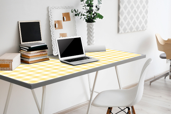 Sous main de bureau Treillis jaune