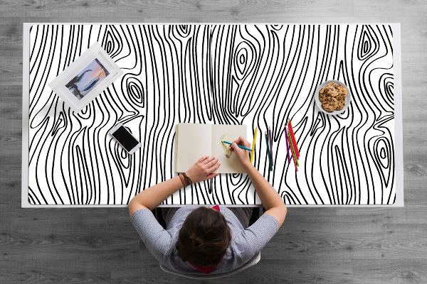 Tapis de bureau Imitation de bois