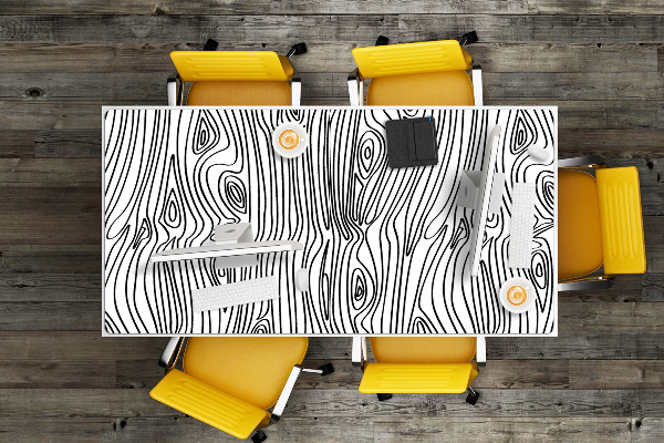 Tapis de bureau Imitation de bois