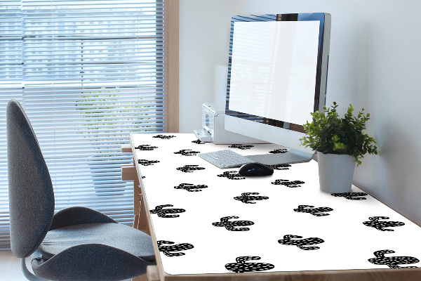 Sous-main bureau Modèle de cactus