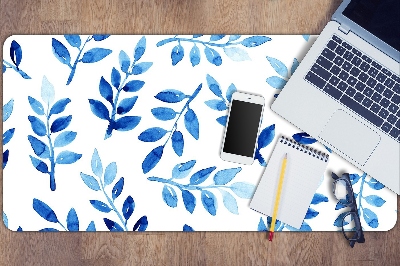 Sous-main bureau Aquarelle bleue