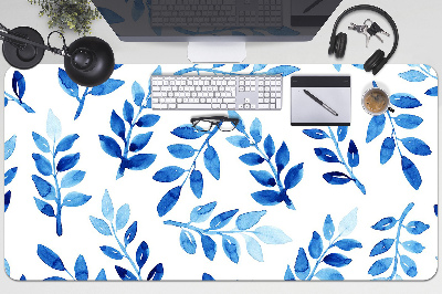 Sous-main bureau Aquarelle bleue