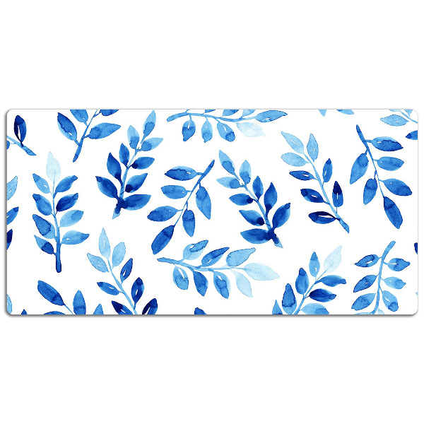 Sous-main bureau Aquarelle bleue