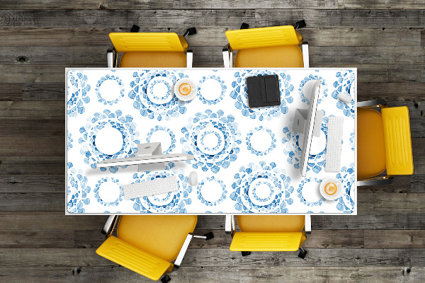 Tapis de bureau Cercles bleus