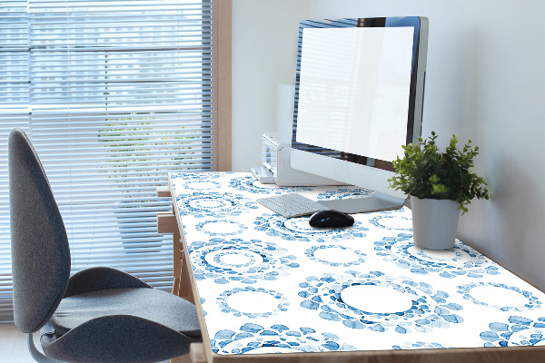 Tapis de bureau Cercles bleus