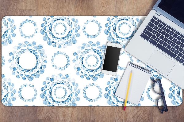 Tapis de bureau Cercles bleus