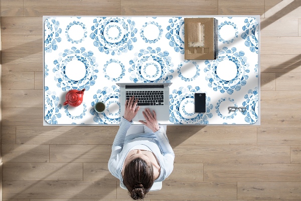 Tapis de bureau Cercles bleus