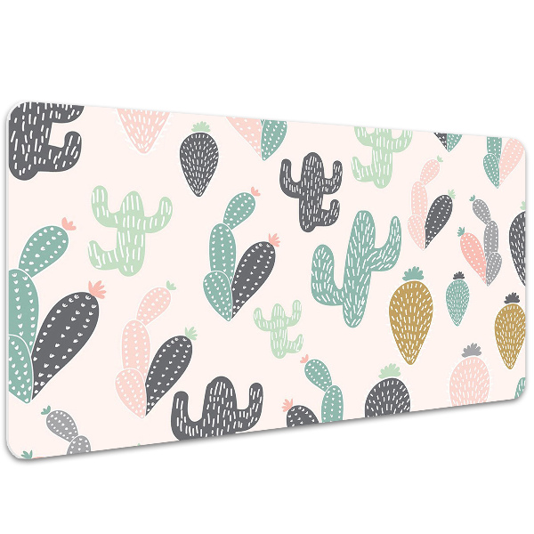 Sous-main bureau Cactus colorés