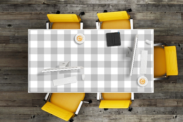 Tapis de bureau Grille grise