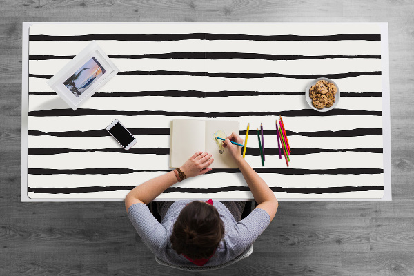 Tapis de bureau Lignes noires