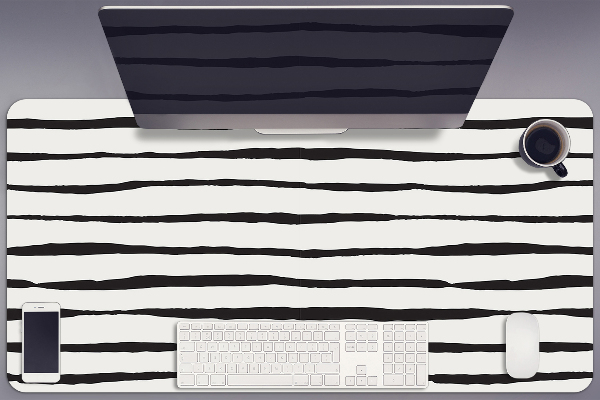 Tapis de bureau Lignes noires